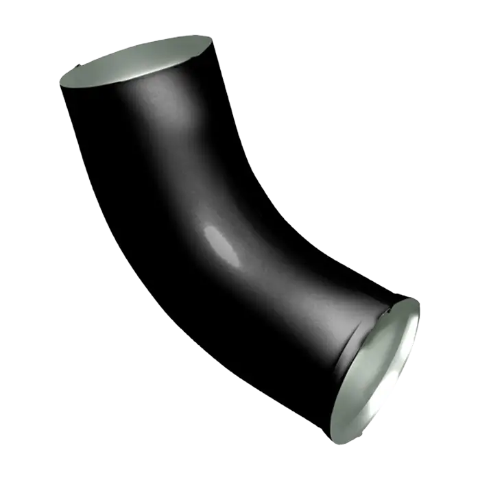 Колено стока Grand Line PE 125/90 мм, RAL 9005-mini