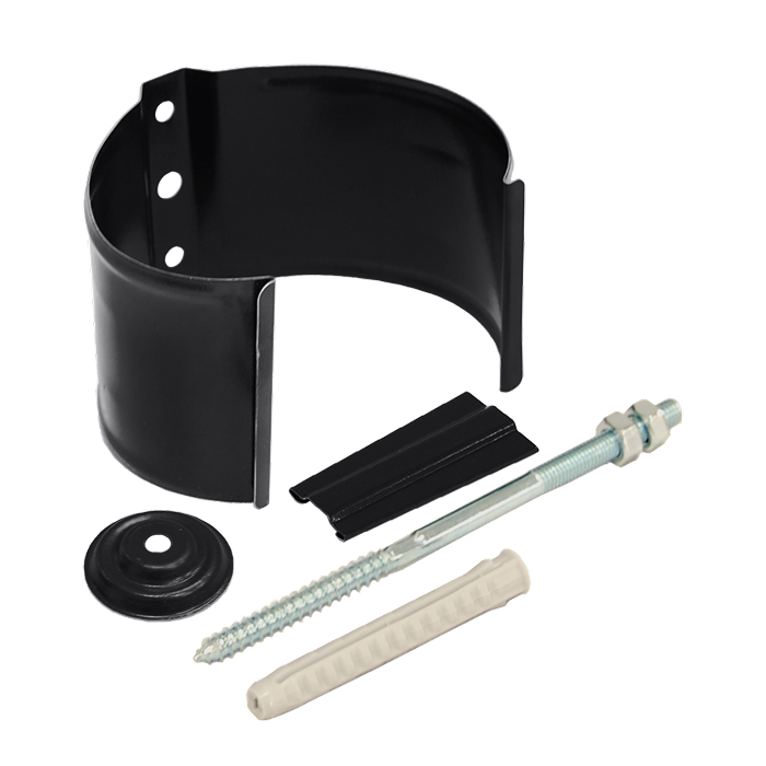 Кронштейн трубы на кирпич Grand Line PU Matt 125/90, RAL 9005-mini