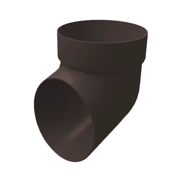 Колено сливное Grand Line Дизайн 135 ПВХ коричневое (RR 32)-mini