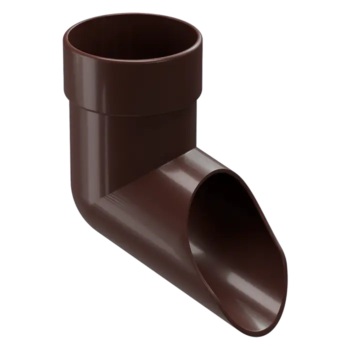 Наконечник для водосточной трубы Docke Lux шоколад (RAL 8019)-mini