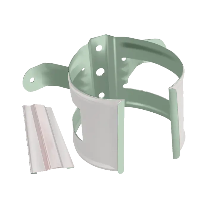 Кронштейн трубы на дерево Grand Line PE 125/90 мм, RAL 9003-mini