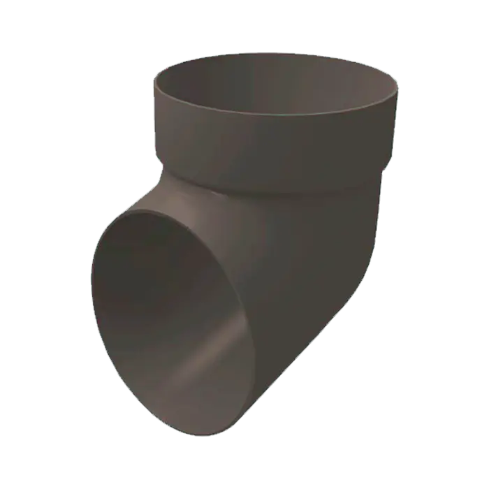 Колено сливное Grand Line Классика 120 ПВХ графит (RAL 7024)-mini