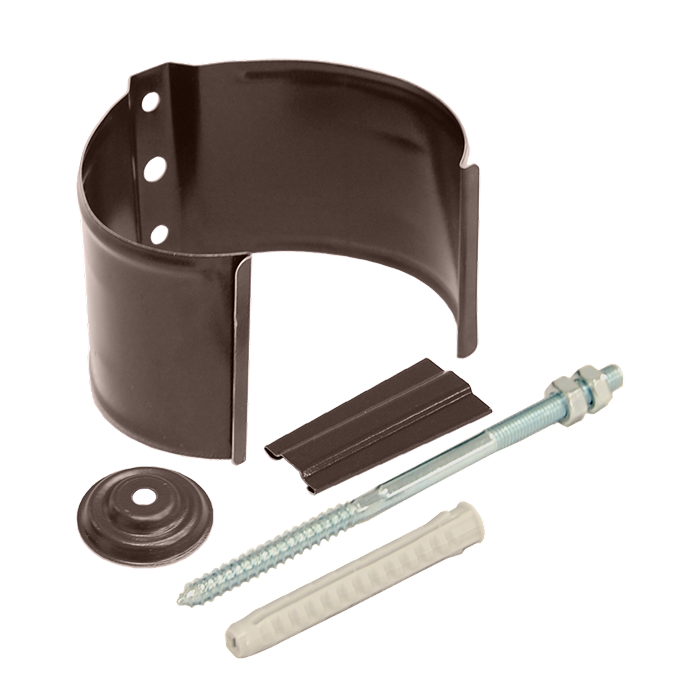 Кронштейн трубы на кирпич Grand Line PU Matt 125/90, RAL 8017-mini