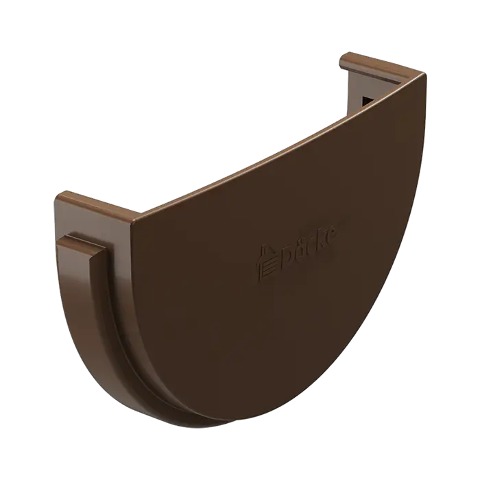 Заглушка желоба Docke Standard светло-коричневый (RAL 8017)-mini