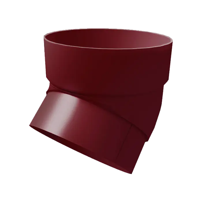 Колено трубы 45° Grand Line Классика 120 ПВХ бордо (RAL 3005)-mini
