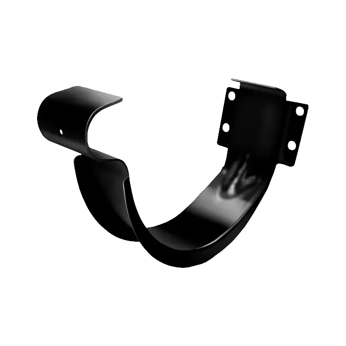 Крюк желоба короткий Grand Line PE 125/90 мм, RAL 9005-mini