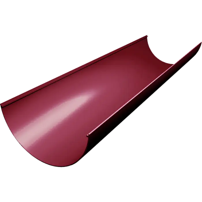 Желоб Grand Line Классика 120 ПВХ 3м бордо (RAL 3005)-mini