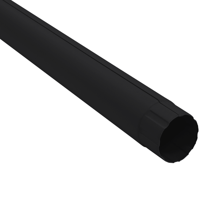 Труба водосточная 3 м 90 мм Grand Line PU Matt 125/90, RAL 9005-mini