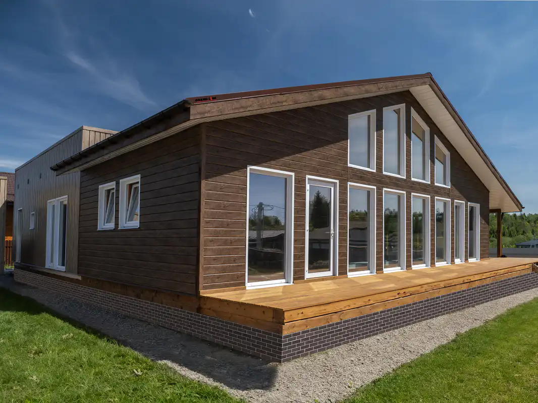 Фасадная панель Grand Line Состаренный кирпич, Design Plus, Кофе с белым швом-mini
