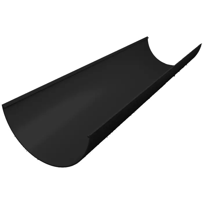 Желоб Grand Line Классика 120 ПВХ 3м черный (RAL 9005)-mini