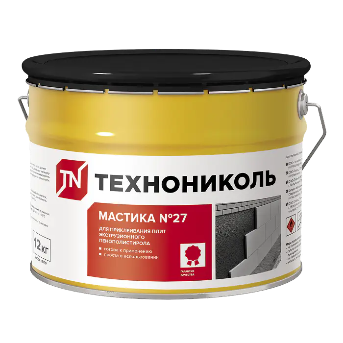 Мастика приклеивающая ТЕХНОНИКОЛЬ №27, ведро 12 кг-mini