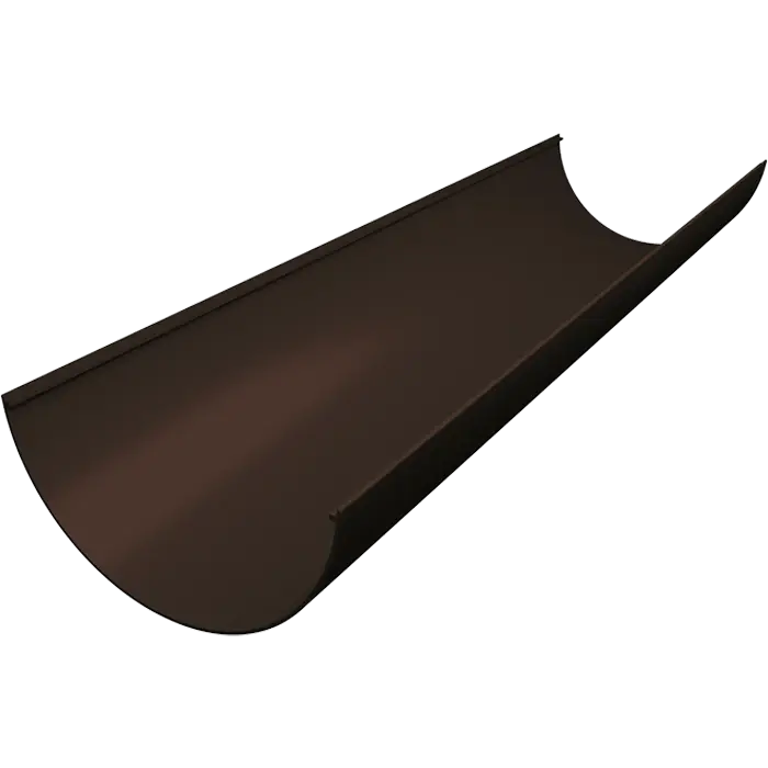 Желоб Grand Line Классика 120 ПВХ 3м коричневый (RR 32)-mini