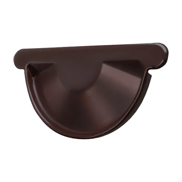 Заглушка желоба Grand Line PE 125/90 мм, RAL 8017-mini