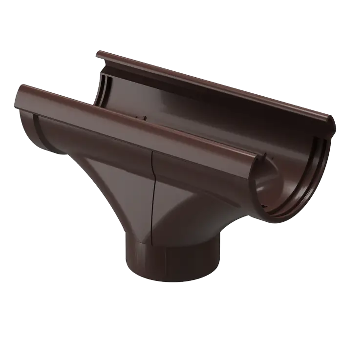 Воронка желоба Docke Lux шоколад (RAL 8019)-mini