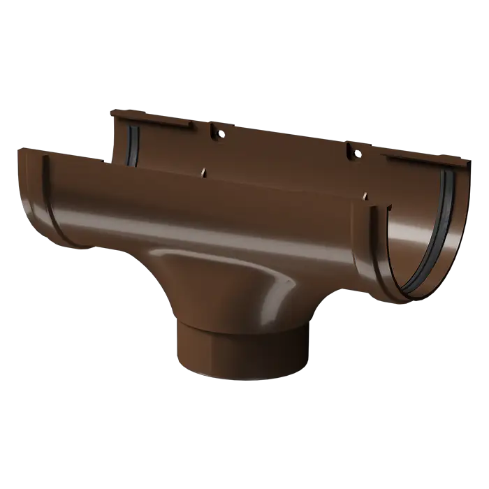 Воронка желоба Docke Premium каштан (RAL 8017)-mini