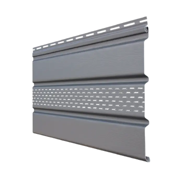 Софит Classic Grand Line, частично перфорированный, серый графит, 3м-mini