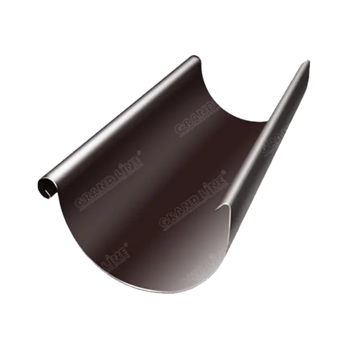 Желоб водосточный 3 м Grand Line PE 125/90 мм, RAL 8017-mini