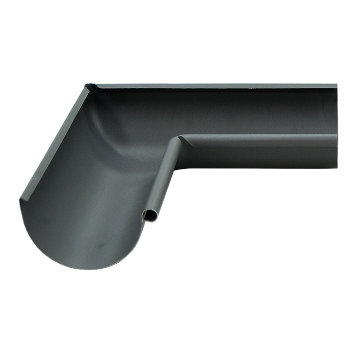 Угол желоба внутренний 90° Grand Line PU Matt 125/90, RAL 7024-mini