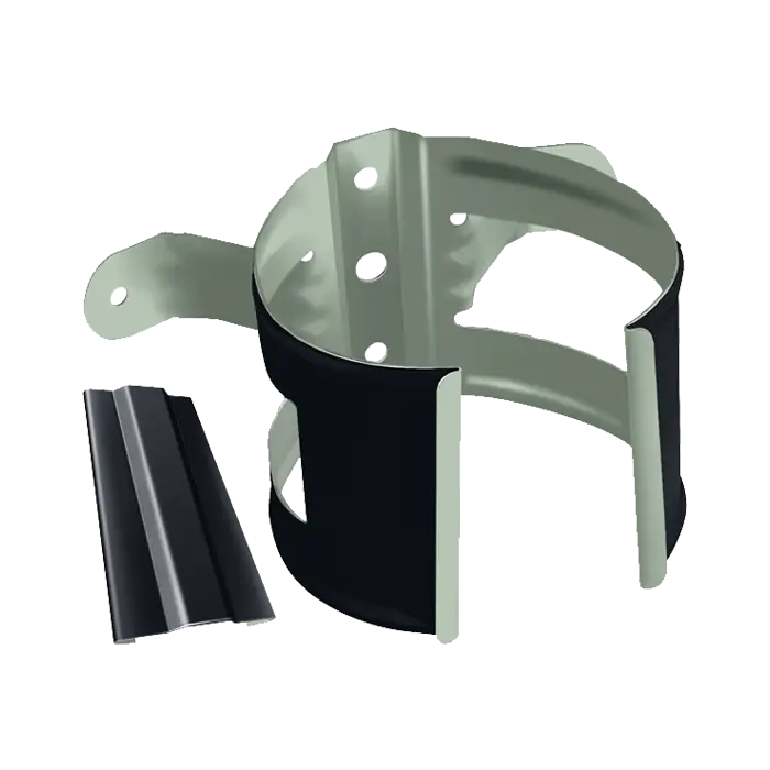 Кронштейн трубы на дерево Grand Line PE 125/90 мм, RAL 7024-mini