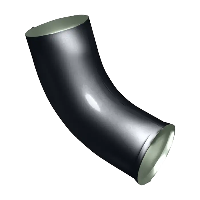 Колено стока Grand Line PE 125/90 мм, RAL 7024-mini