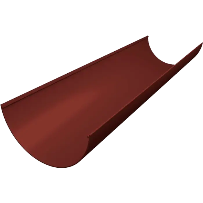 Желоб Grand Line Классика 120 ПВХ 3м шоколадный (RAL 8017)-mini