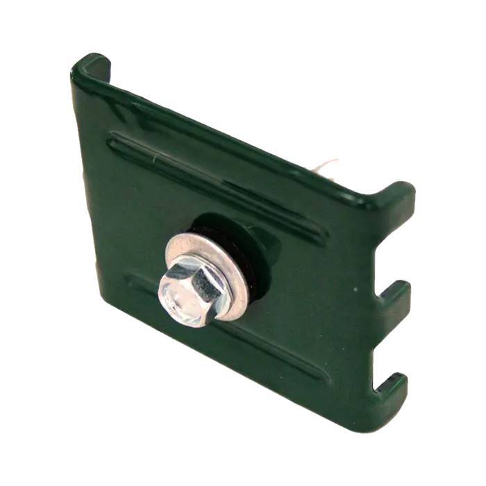 Крепление скоба и саморез 5,5х32 RAL 6005-mini