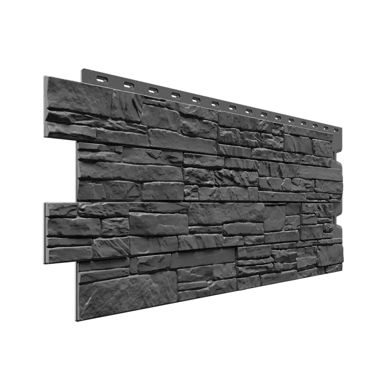 Фасадная панель Docke Алтай, Standard, Графит-mini