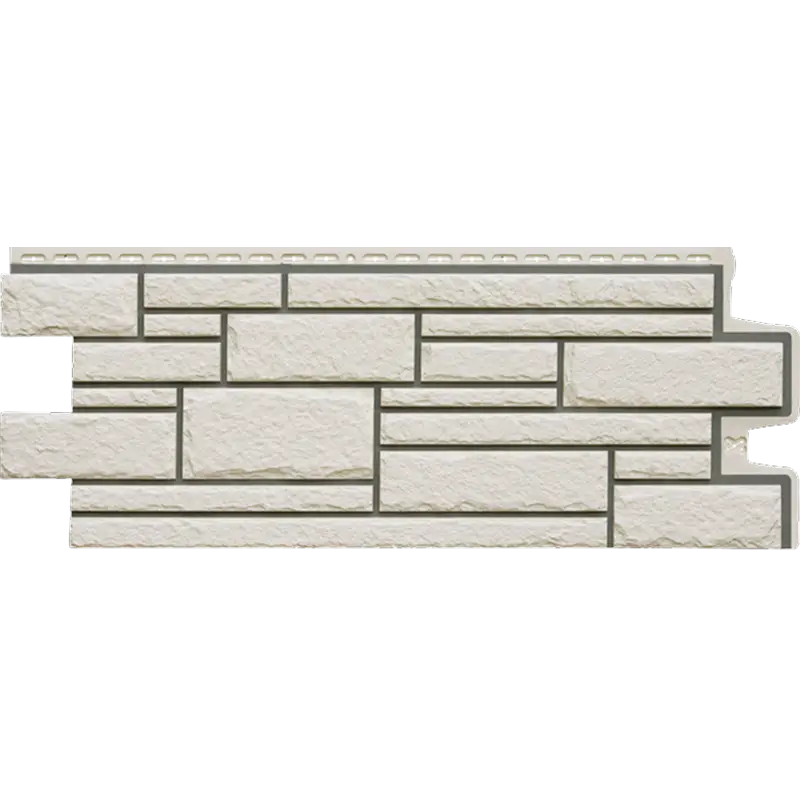 Фасадная панель Grand Line Камелот, Design, Молочный со швом RAL 7006-mini