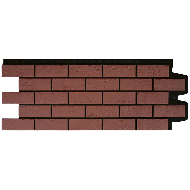 Фасадная панель Grand Line Состаренный кирпич, Design Plus, Корица с черным швом-mini