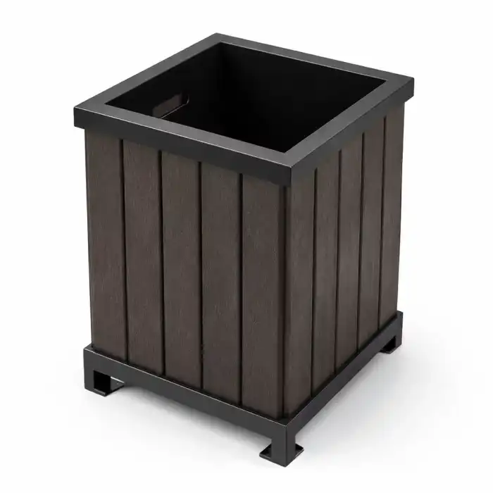 Кашпо Куб с ножками 455x455x565 мм-mini