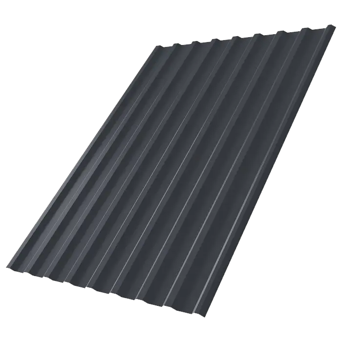 Профнастил С20R Grand Line 0,5 Сатин матовый ТХ RAL 7024 мокрый асфальт-mini