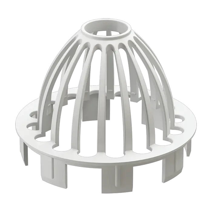 Сетка для защиты водостока Docke Premium пломбир (RAL 9003)-mini