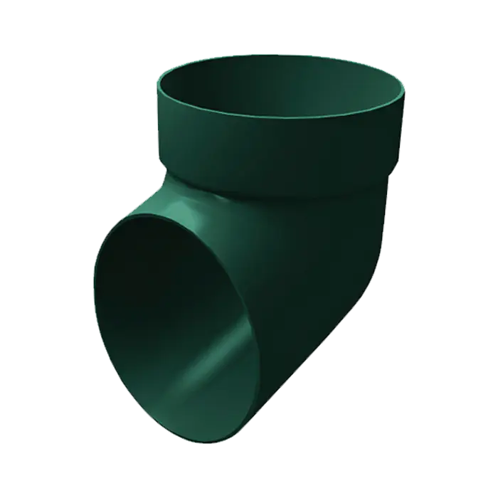 Колено сливное Grand Line Классика 120 ПВХ зелёный (RAL 6005)-mini