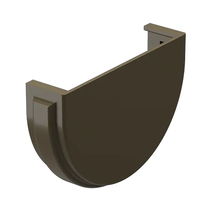 Заглушка желоба Docke Premium каштан (RAL 8017)-mini