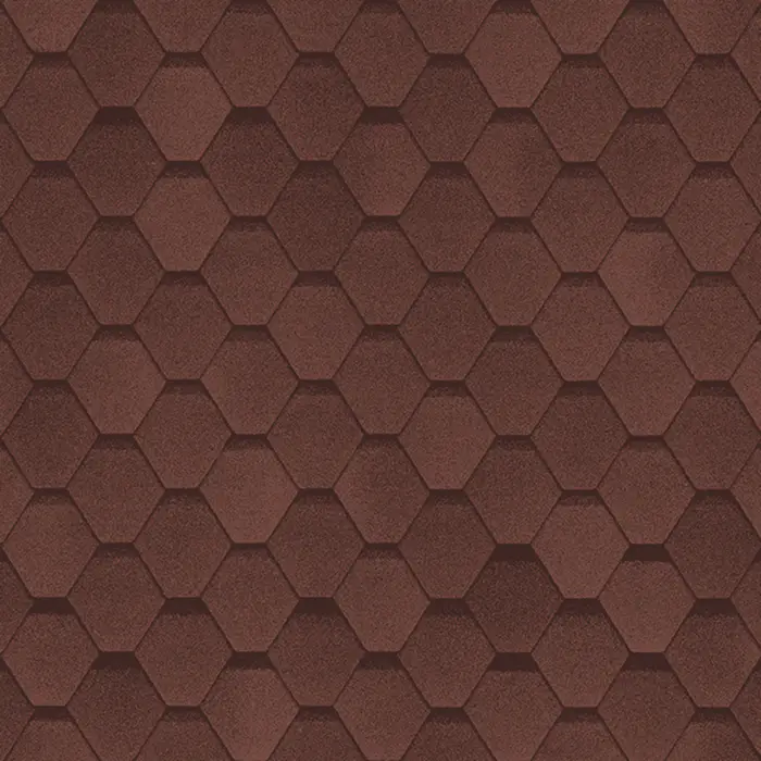 Гибкая черепица SHINGLAS Самба, Рубин-mini