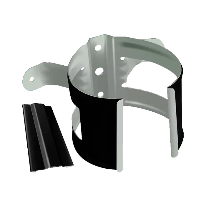 Кронштейн трубы на дерево Grand Line PE 125/90 мм, RAL 9005-mini