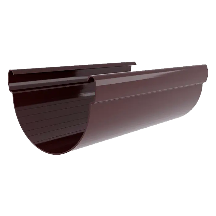 Желоб Grand Line Дизайн 135 ПВХ 3м шоколадный (RAL 8017)-mini