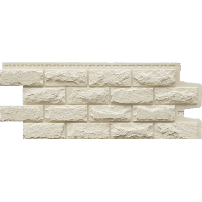 Фасадная панель Grand Line Колотый камень, Classic, Молочный-mini