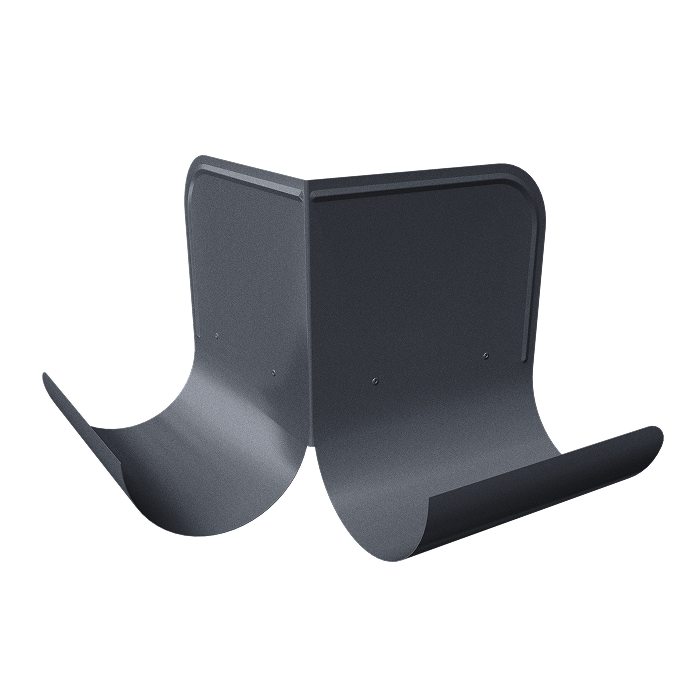 Ограничитель перелива угловой Grand Line PU Matt 125/90, RAL 7024-mini