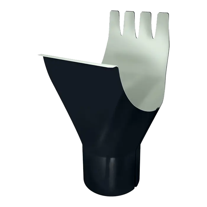 Воронка желоба Grand Line PE 125/90 мм, RAL 7024-mini