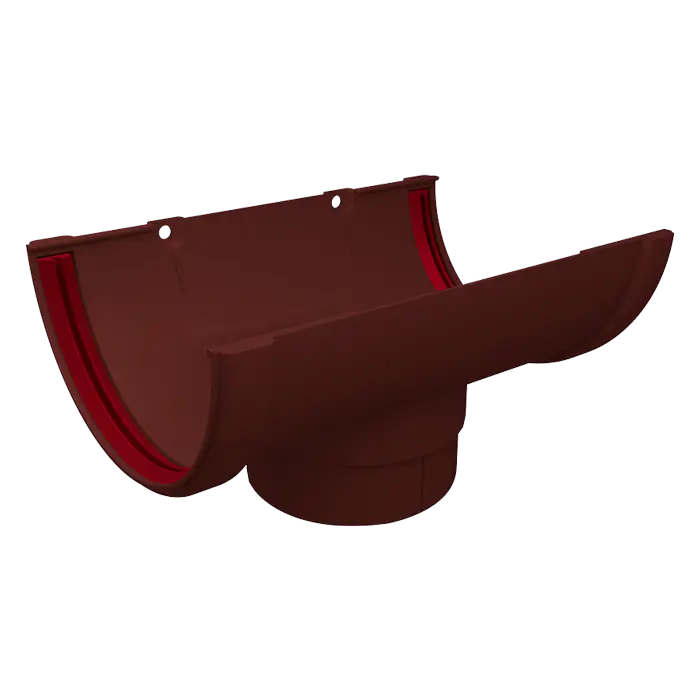 Воронка желоба Grand Line Классика 120 ПВХ шоколадная (RAL 8017)-mini