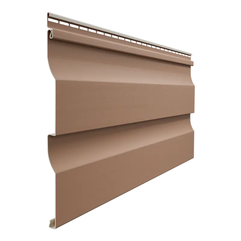 Виниловый сайдинг Корабельный брус D4.5D PASTEL Docke Premium 3.6 м, Капучино-mini