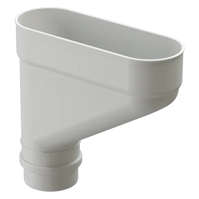 Коллектор для водостока Docke Lux пломбир (RAL 9003)-mini