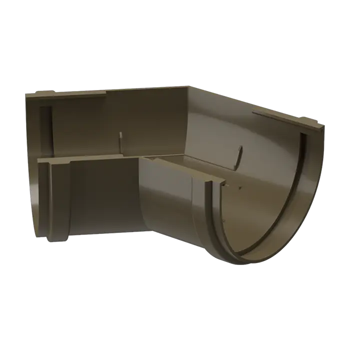 Угол желоба 135° Docke Premium каштан (RAL 8017)-mini