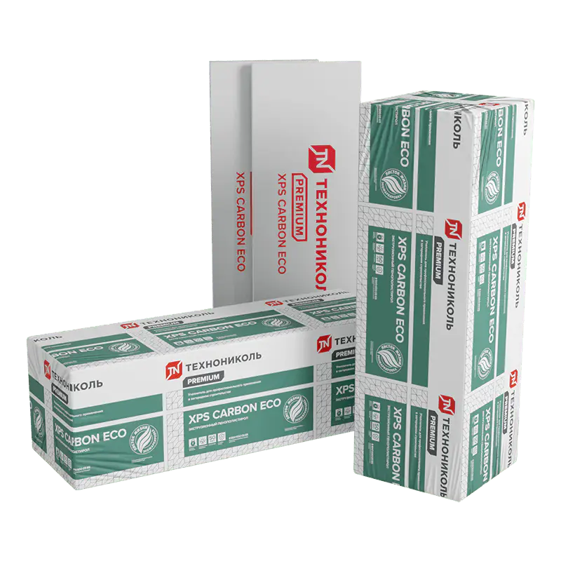 Экструзионный пенополистирол (XPS) ТЕХНОНИКОЛЬ CARBON ECO SP (УШП) 2360х580х100 мм, L-кромка, 4 шт-mini