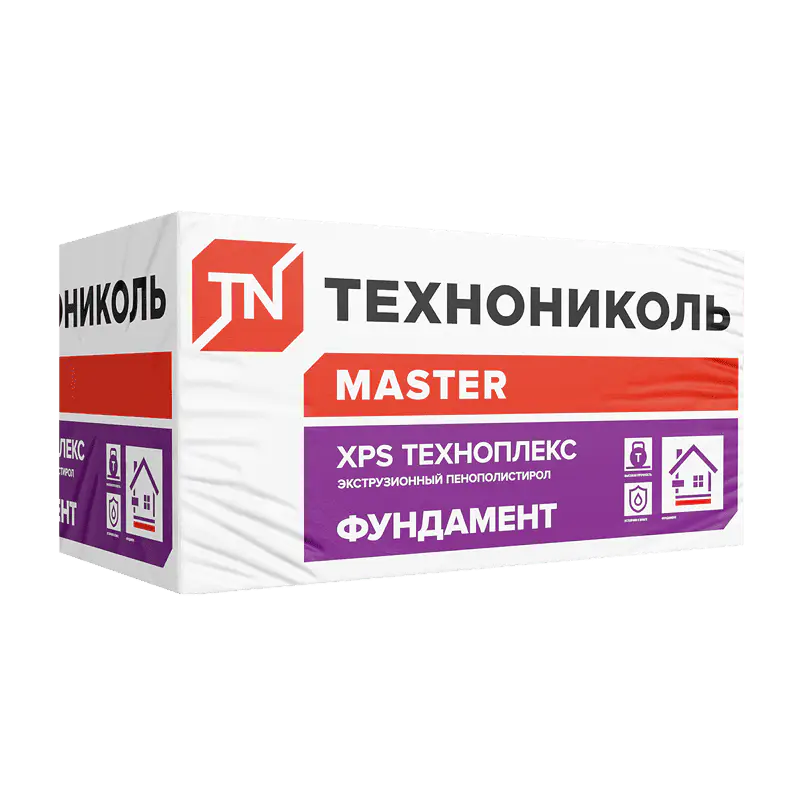 Экструзионный пенополистирол (XPS) ТЕХНОНИКОЛЬ ТЕХНОПЛЕКС ФУНДАМЕНТ 1180х580х50 мм, L-кромка, 8 шт-mini
