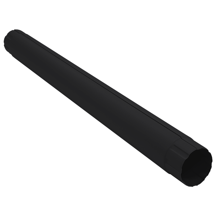 Труба водосточная 1 м 90 мм Grand Line PU Matt 125/90, RAL 9005-mini