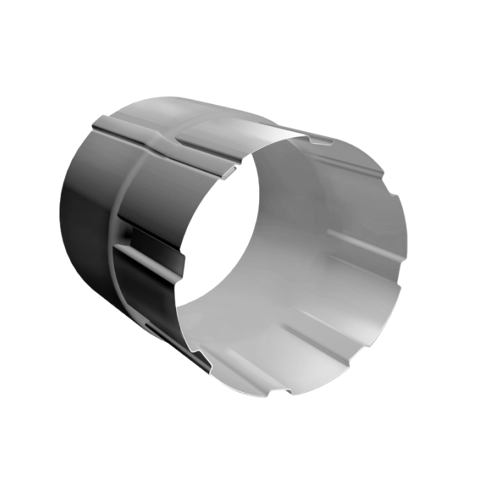 Соединитель трубы 90 мм Grand Line PU 125/90 мм, RAL 9003-mini