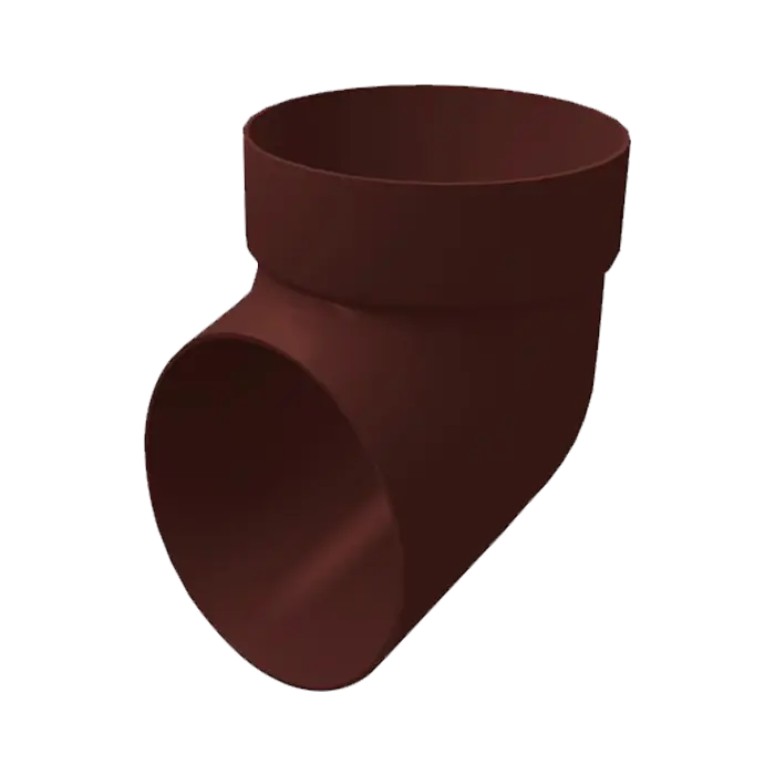 Колено сливное Grand Line Классика 120 ПВХ шоколадное (RAL 8017)-mini