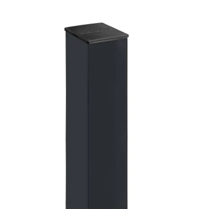 Столб 62х55х1,4х2500 RAL 7024 5 отверстий-mini